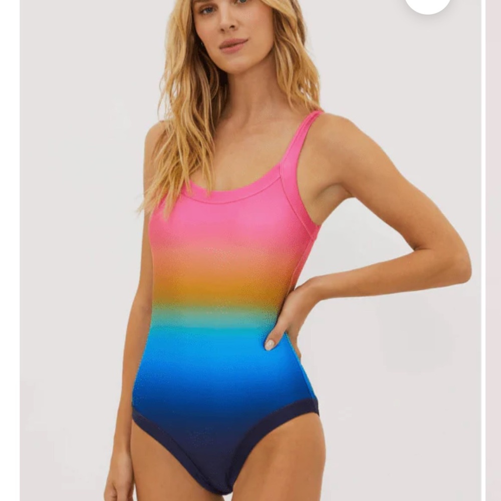 Beach Riot Pink and Blue Gradient One Piece